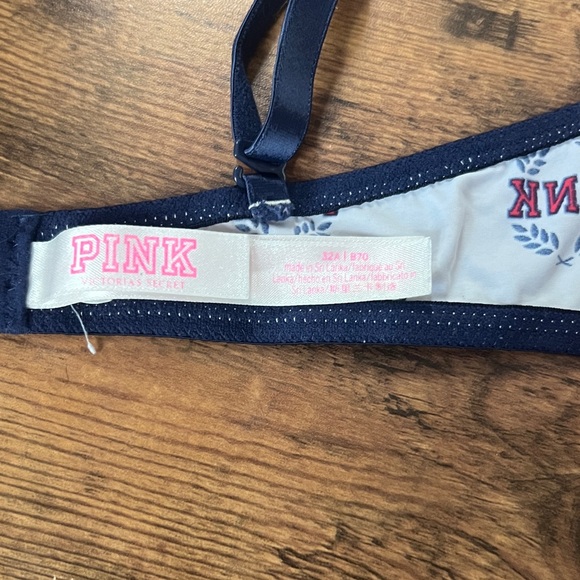 PINK Victoria's Secret Heather Gray and Navy Bra 32A - Picture 6 of 8